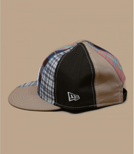 casquette LA patchwork beige